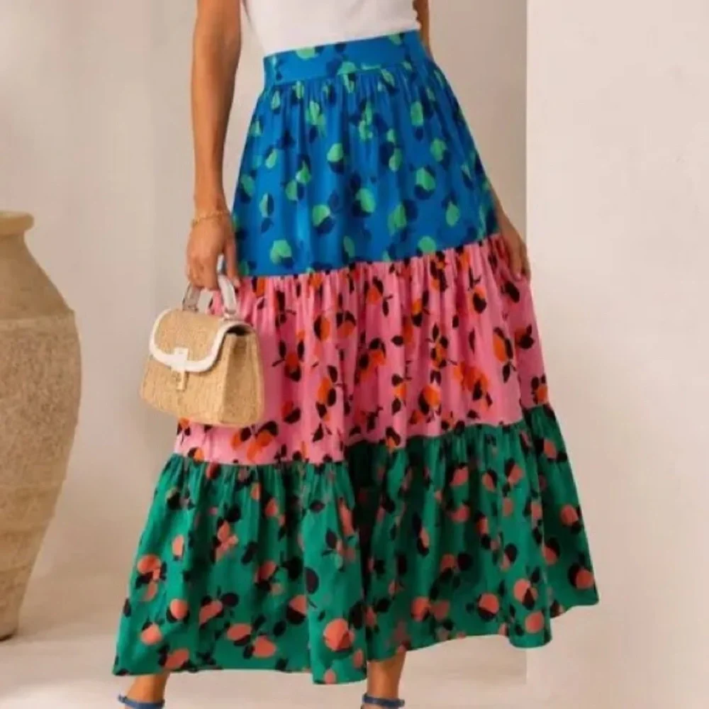 NWOT kate spade Multi-Panel Maxi Skirt. - Picture 2 of 8
